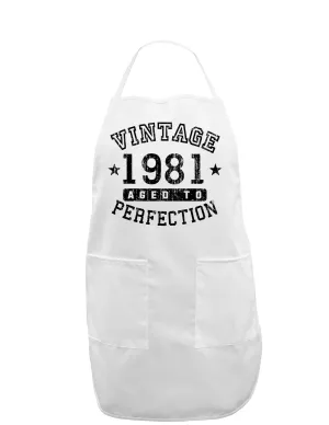 1981 - Vintage Birth Year Adult Apron Brand