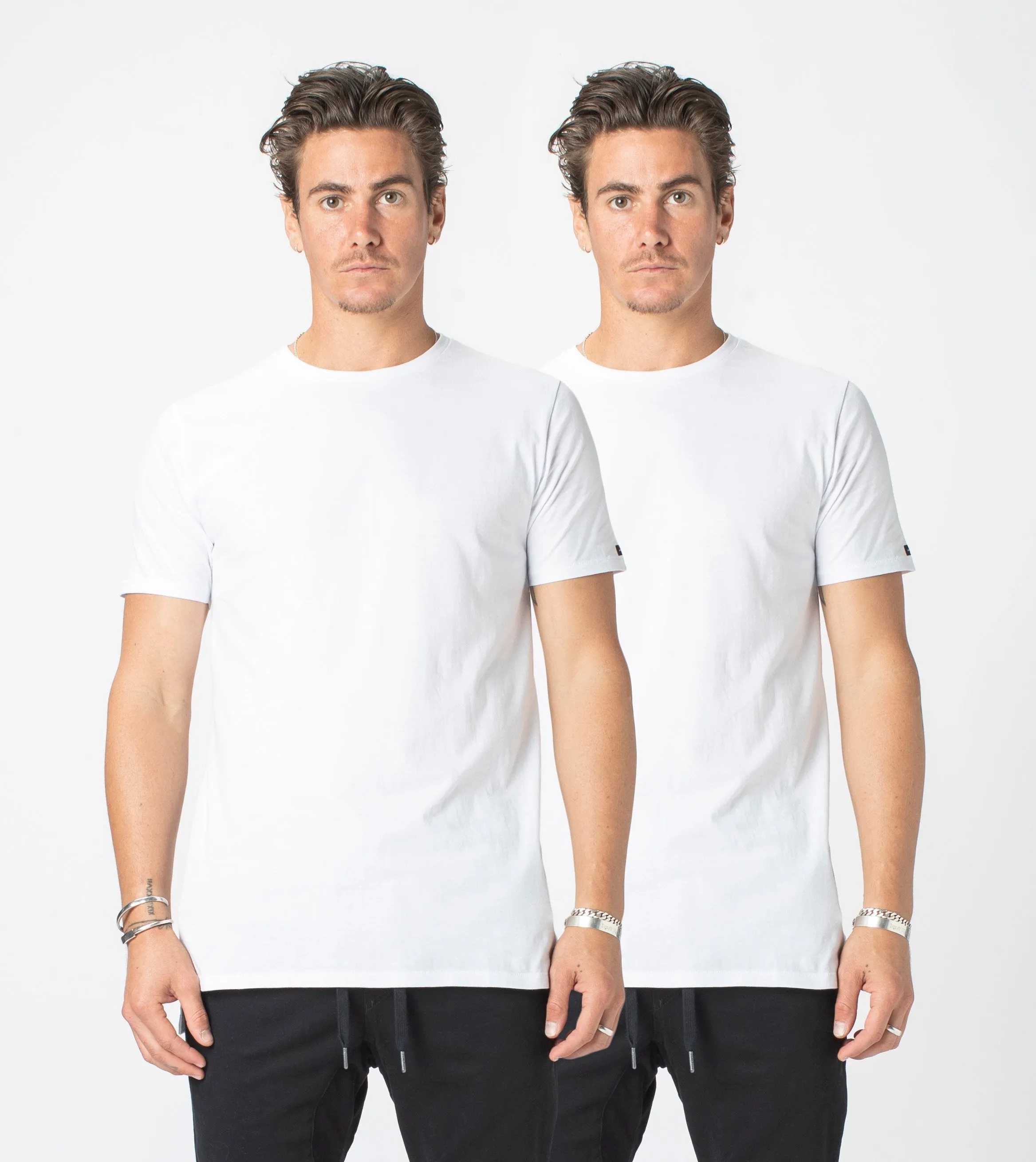2 Pack Flintlock Tee White/White