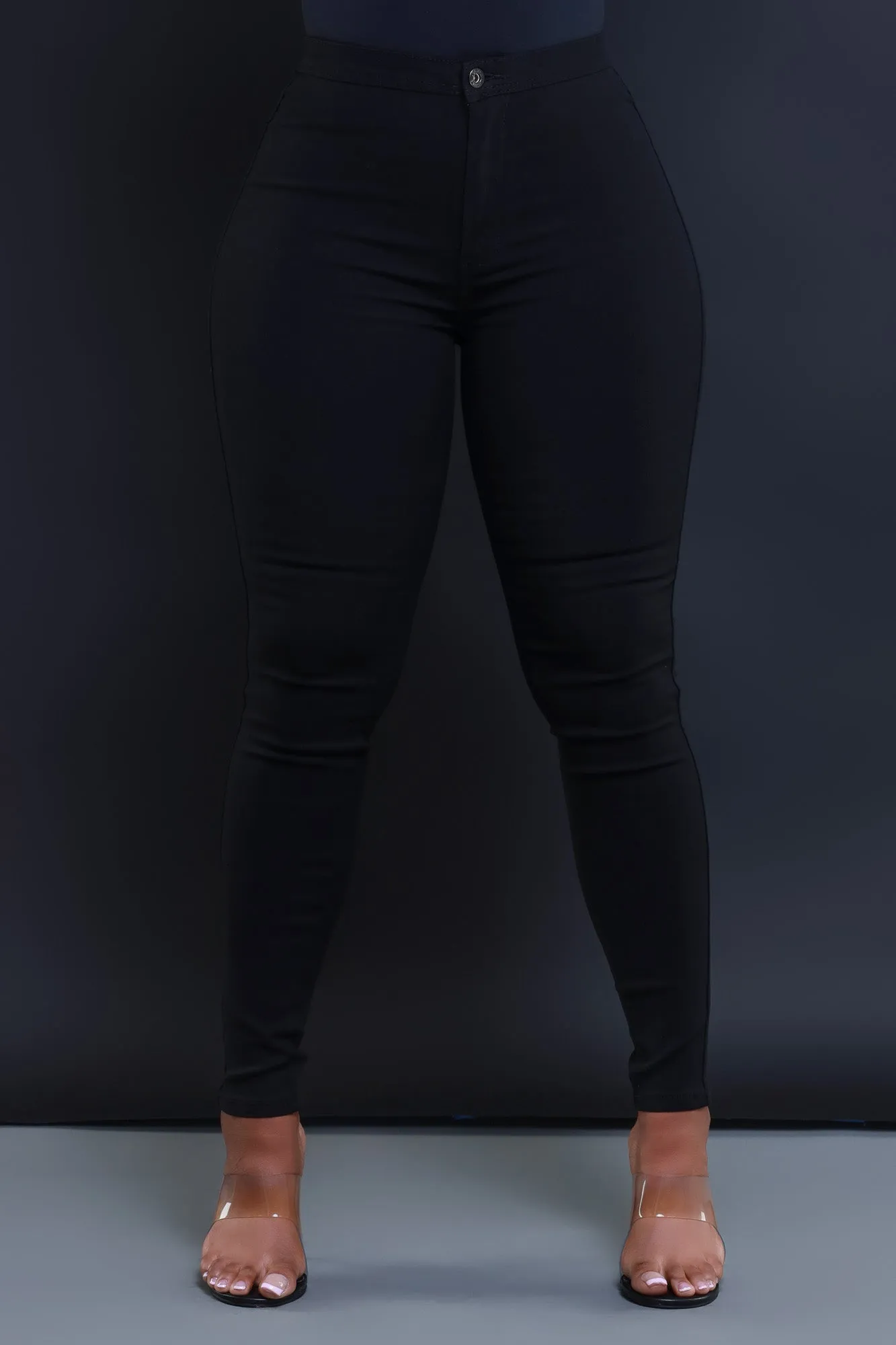 $5 Super Swank High Waist Stretchy Jeans - Black