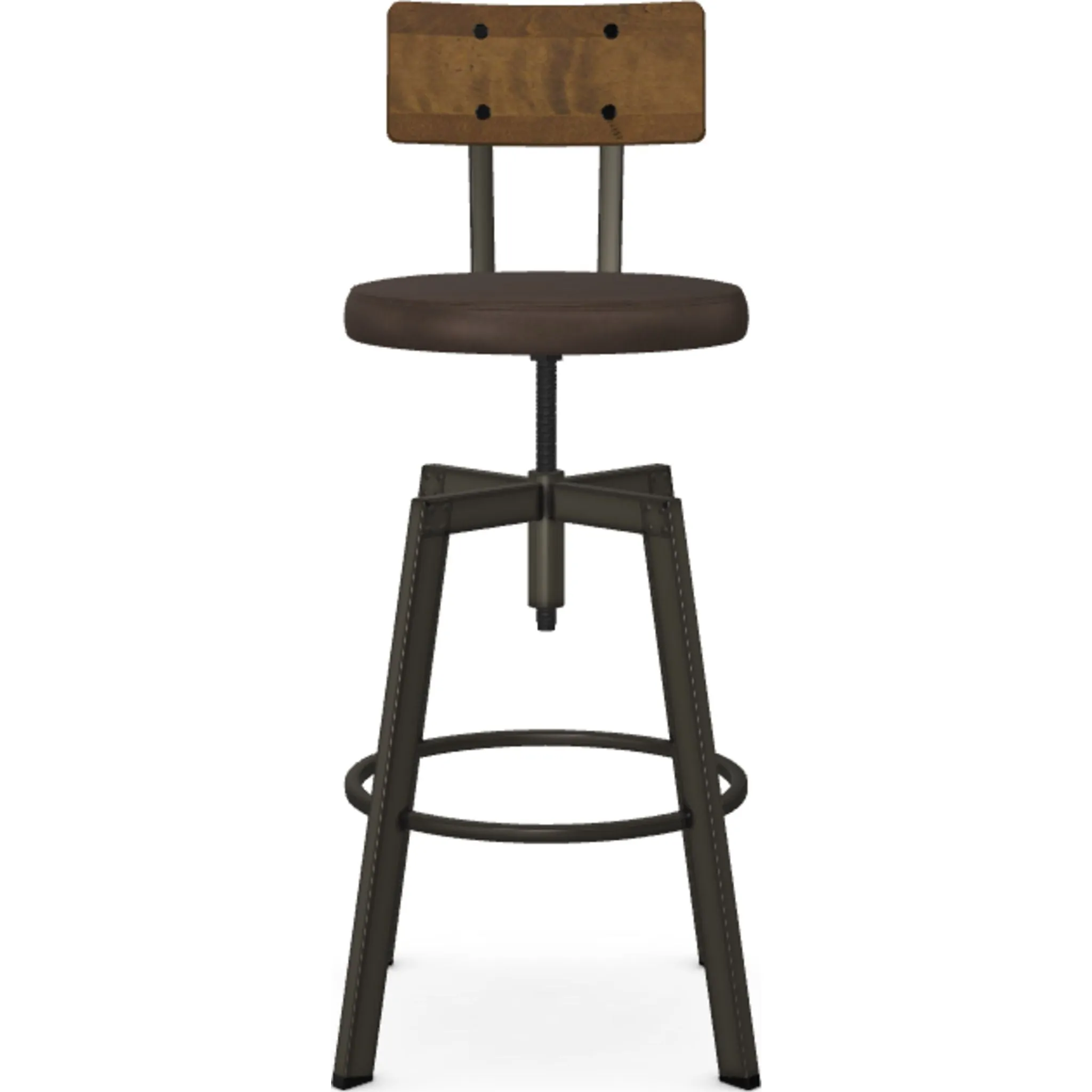 Architect Adjustable Height Stool - Bark/Toasty/Harley - (40263-D8-87-51)