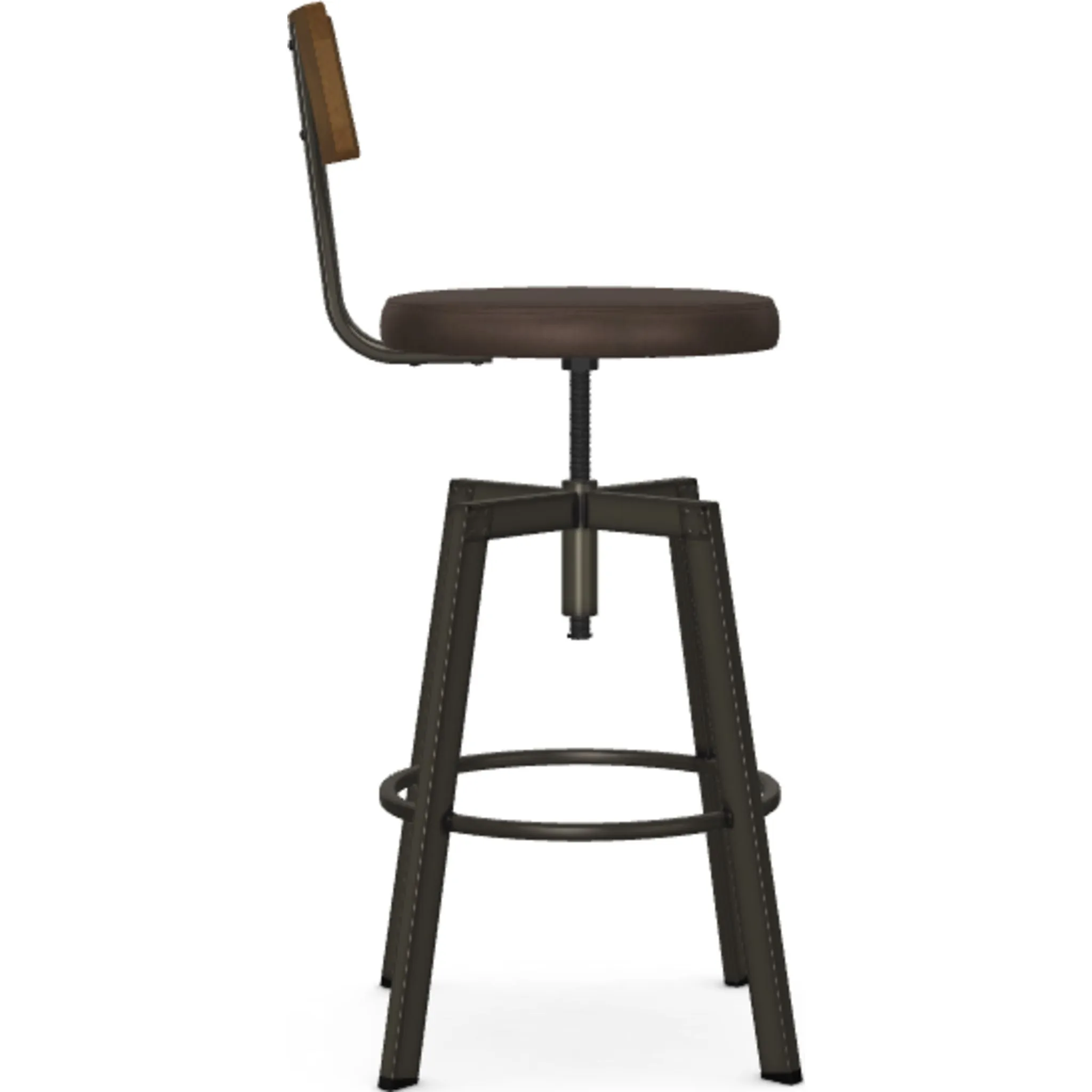 Architect Adjustable Height Stool - Bark/Toasty/Harley - (40263-D8-87-51)
