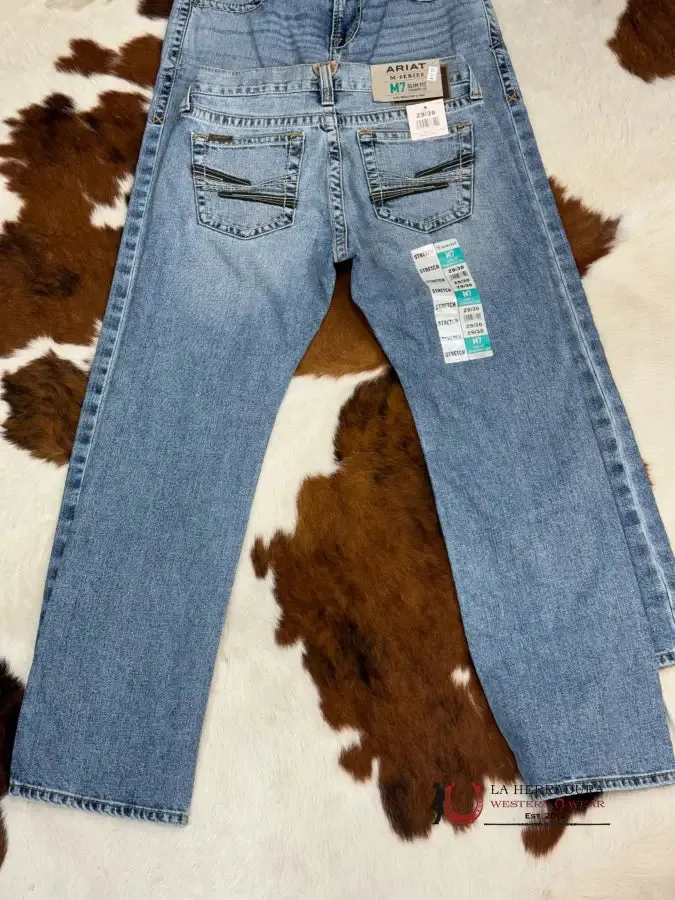 ARIAT MENS JEAN ORLEANS M7 SLIM FIT STRAIGHT LEG