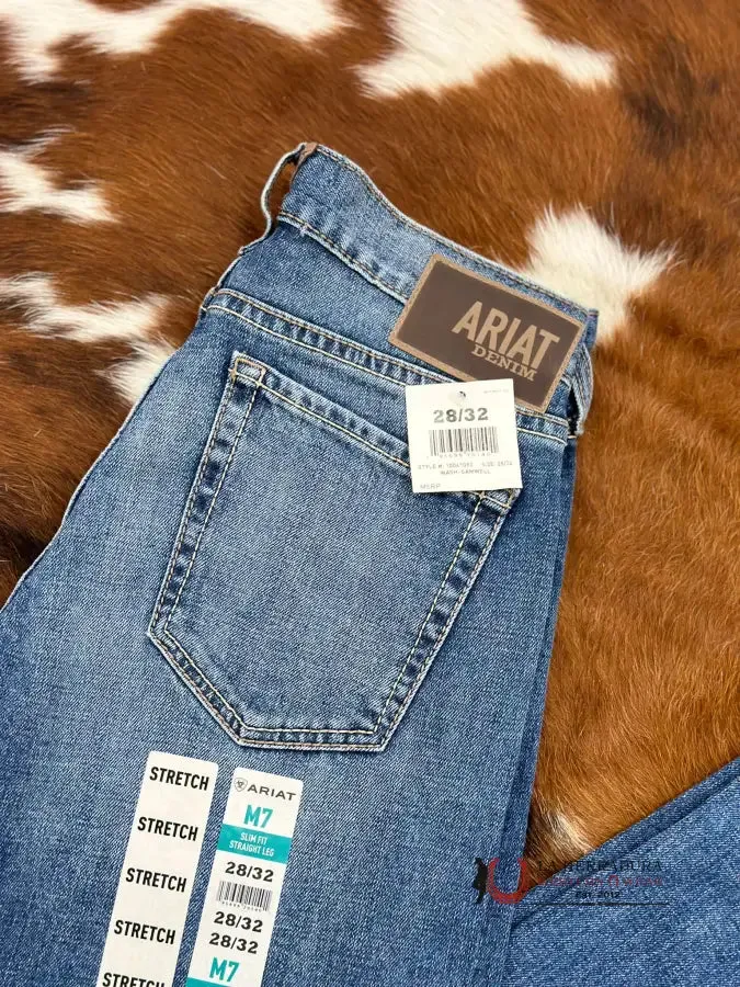 ARIAT MENS JEAN SAMWELL M7 SLIM FIT STRAIGHT LEG