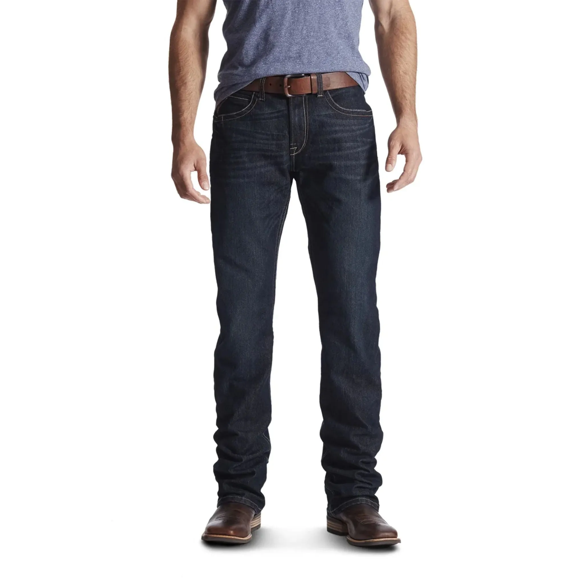 Ariat Mens Rebar M4 Low Rise DuraStretch Edge Boot Cut Jeans