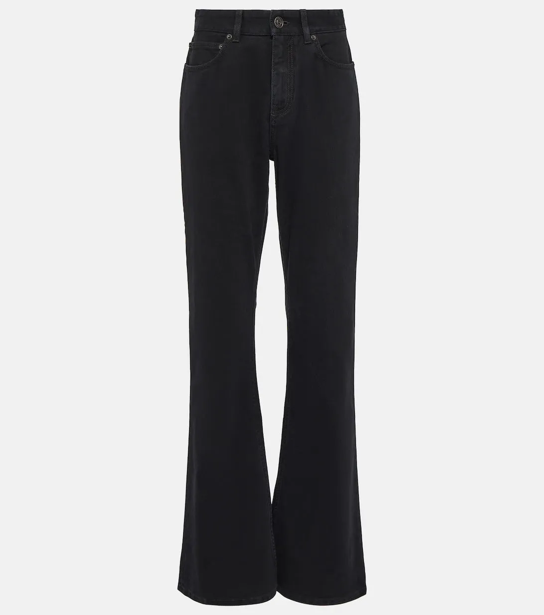 BALENCIAGA mid-rise jeans, black
