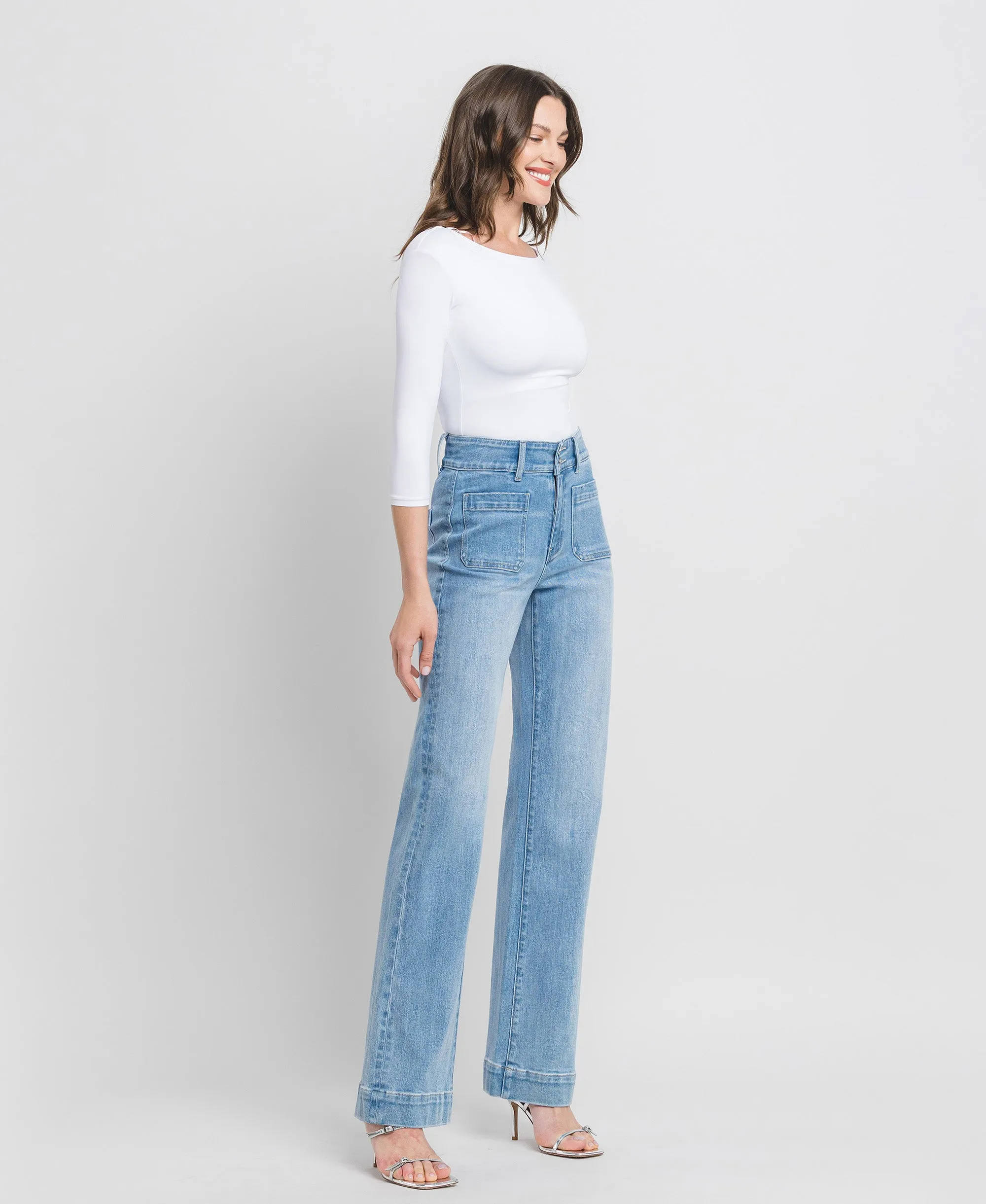 Bang On Blue - Super High Rise 90's Vintage Flare Jeans