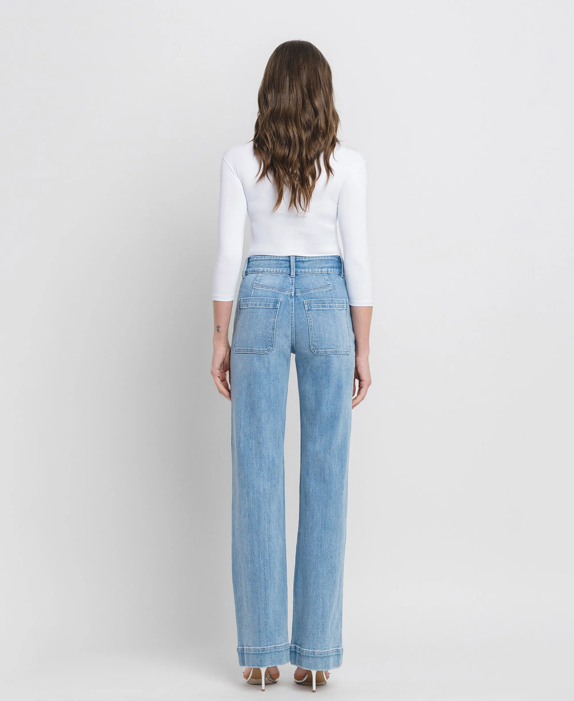 Bang On Blue - Super High Rise 90's Vintage Flare Jeans