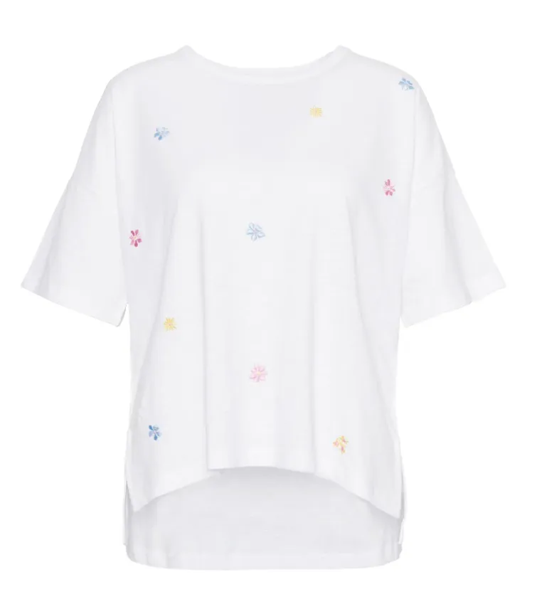 BARBOUR<BR>
Sandfield Floral T-Shirt<BR>
White<BR>