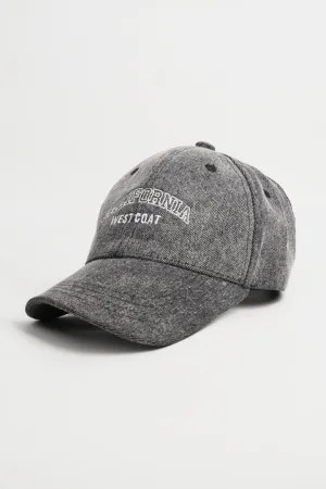 California Jeans Embroidered Cap - Grey