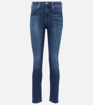 Citizens Of Humanity High Rise Sloane Skinny Jeans, Blue