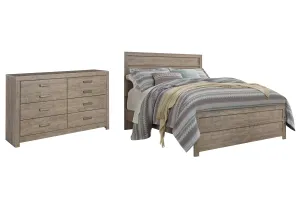 Culverbach Queen Panel Bed with Dresser in Gray