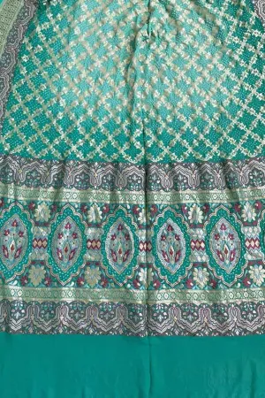 Elegant Blue Banarasi Bandhani Georgette Dupatta