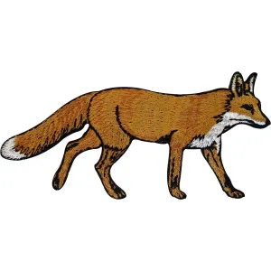 Embroidered Fox Iron On Badge Sew On Patch Animal Clothes Embroidery Applique