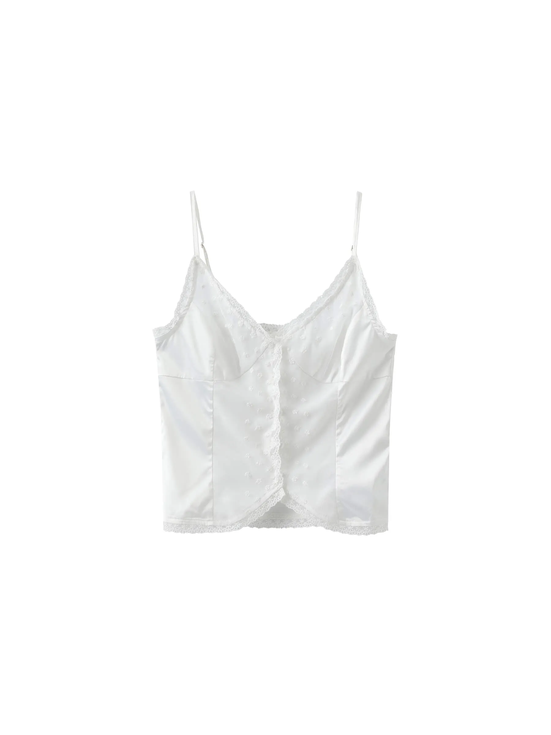 Embroidered lace Tank Top