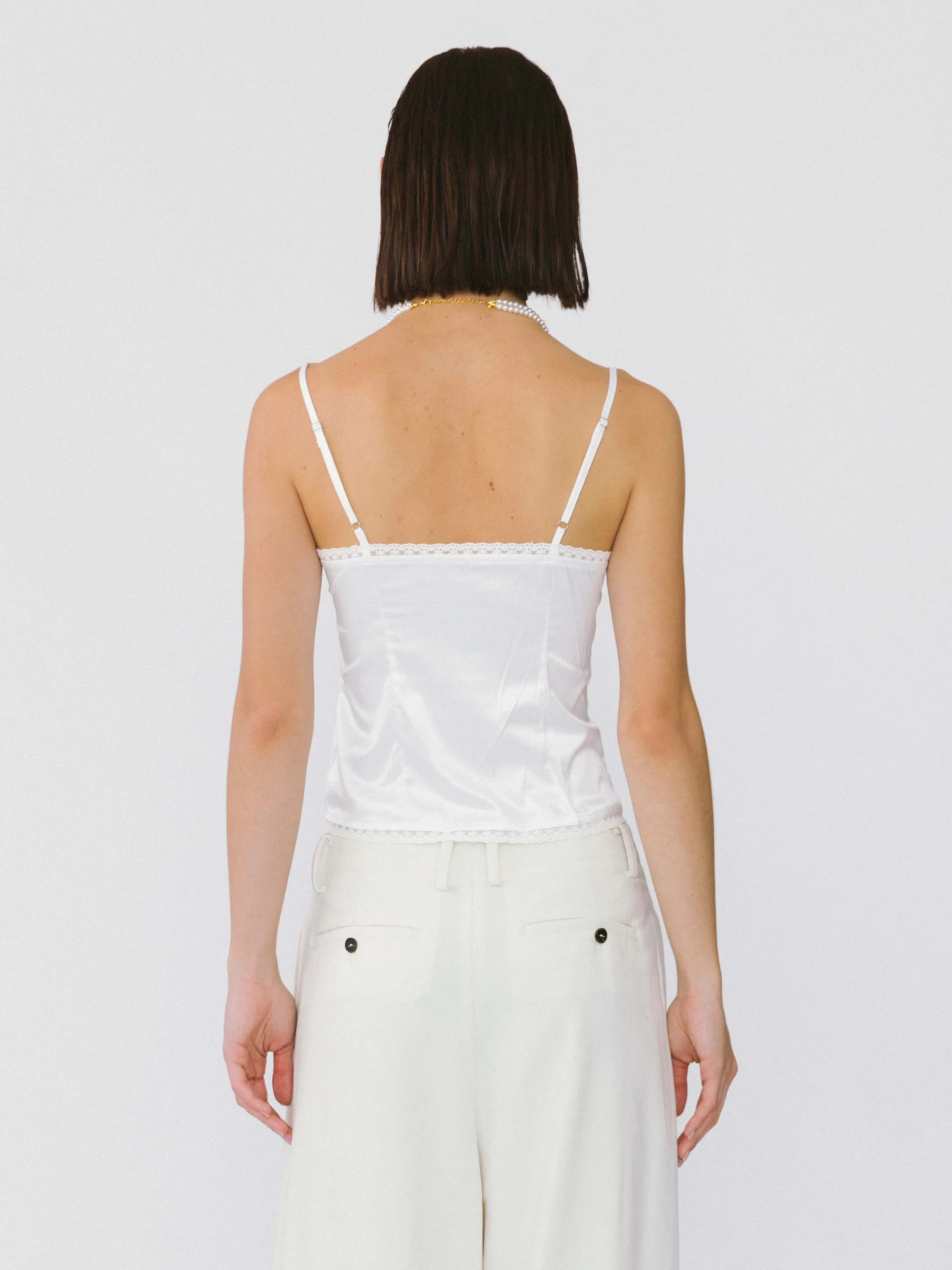 Embroidered lace Tank Top
