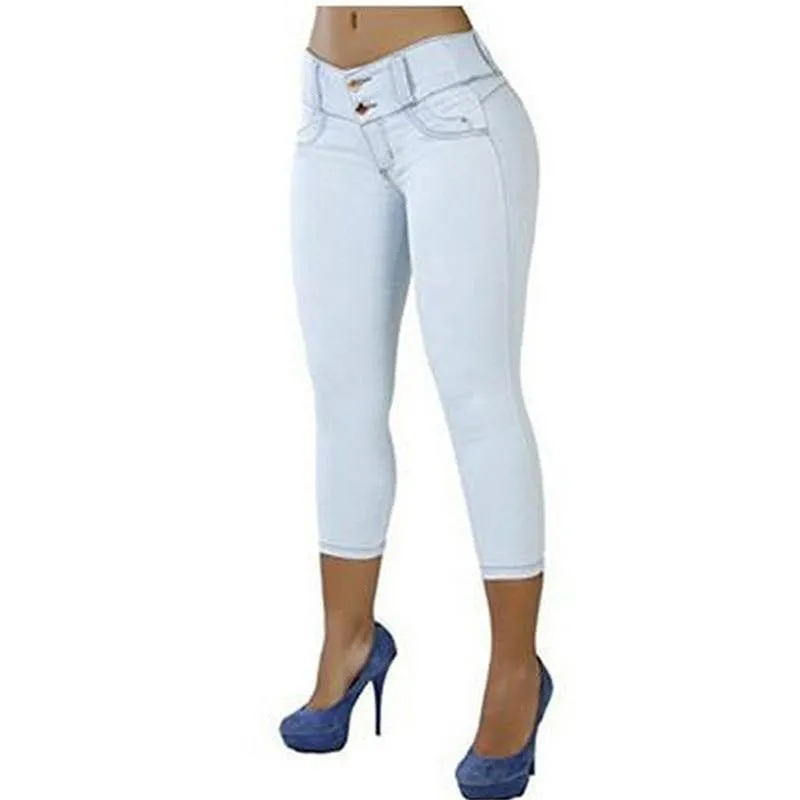 Flexible Stretch Print Denim Jeans