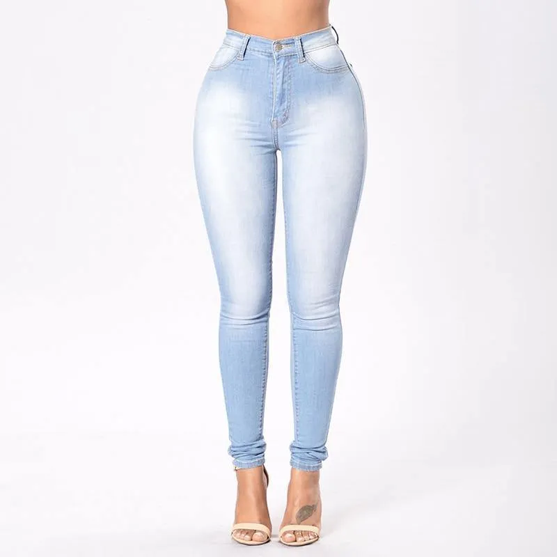 Flexible Stretch Print Denim Jeans