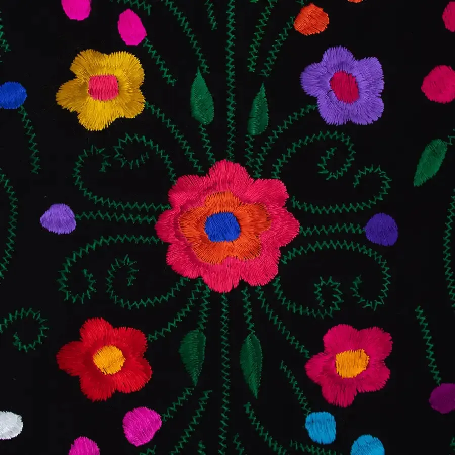 Floral Embroidery Rebozos