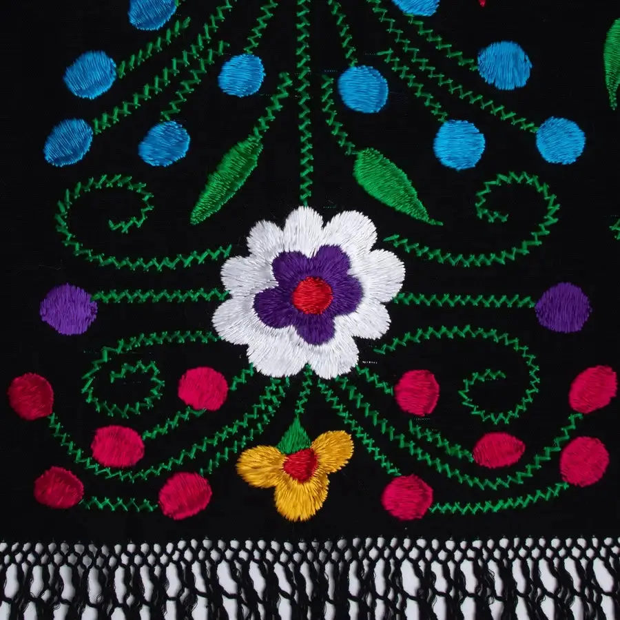 Floral Embroidery Rebozos