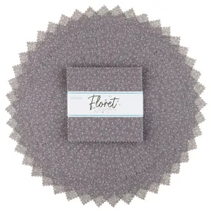 Floret - Gray 5" Stackers