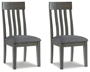 Hallanden 2-Piece Dining Room Chair in Two-tone Gray