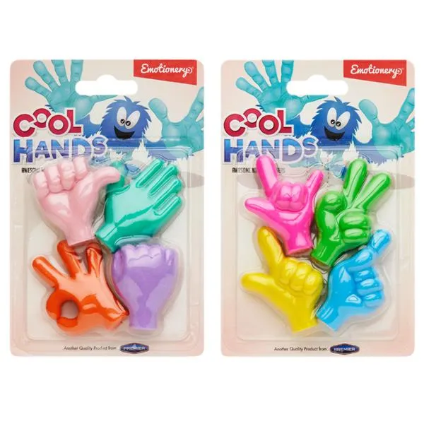 Hand Shaped Novelty Erasers - Various Styles