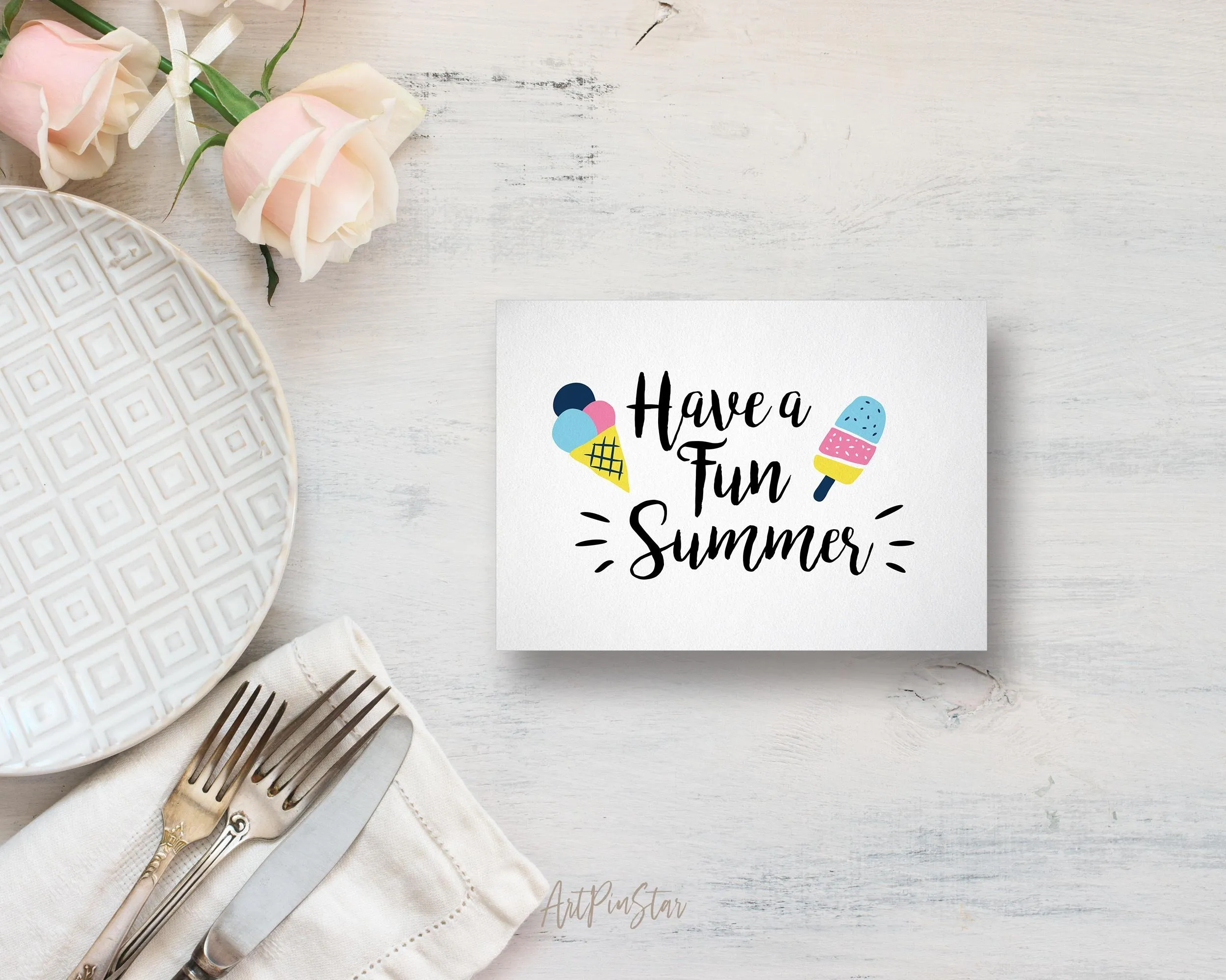 Have a fun summer Food Customized Gift Cards