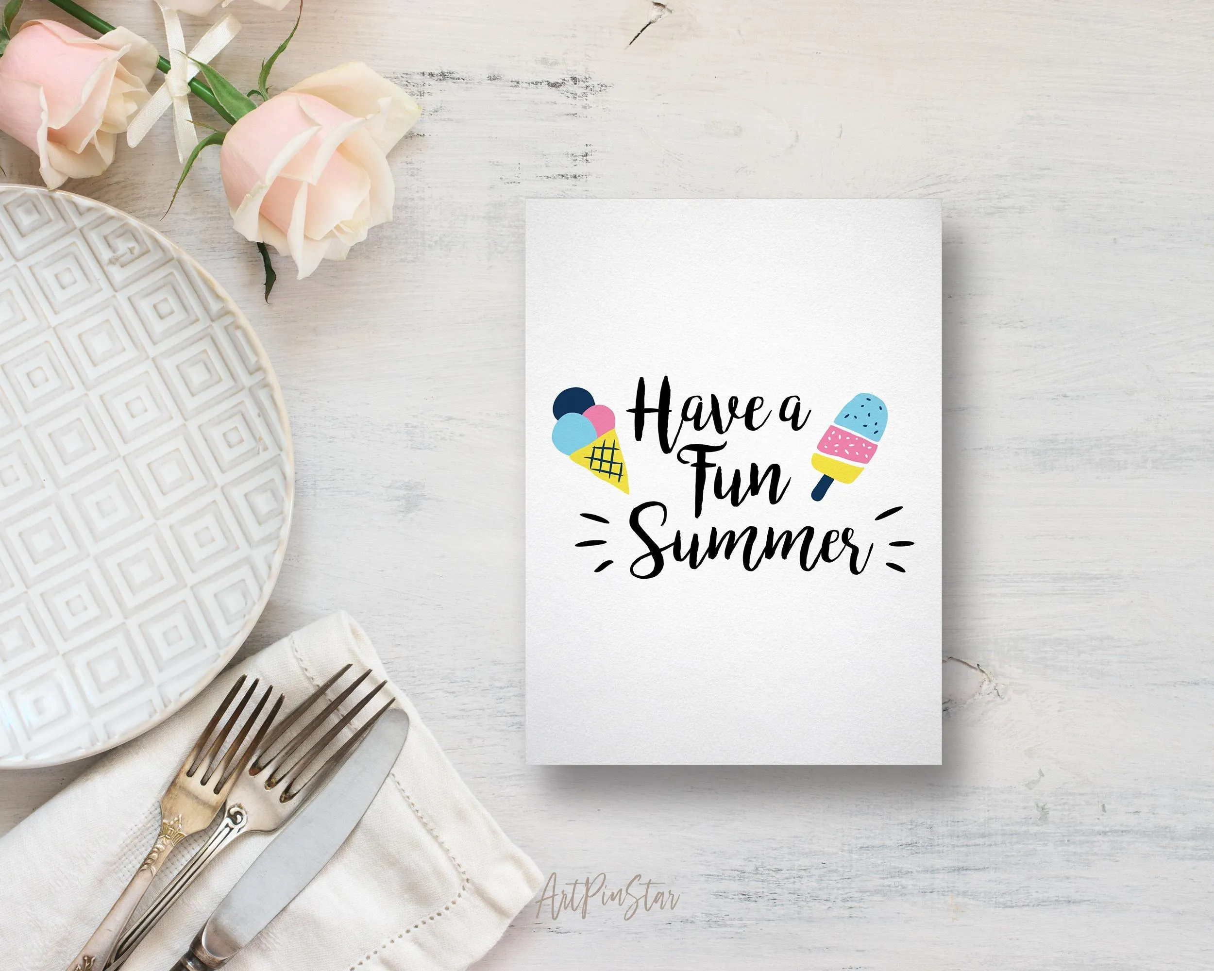 Have a fun summer Food Customized Gift Cards