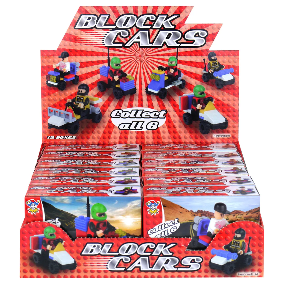 Henbrandt Block Cars Pack (styles vary)