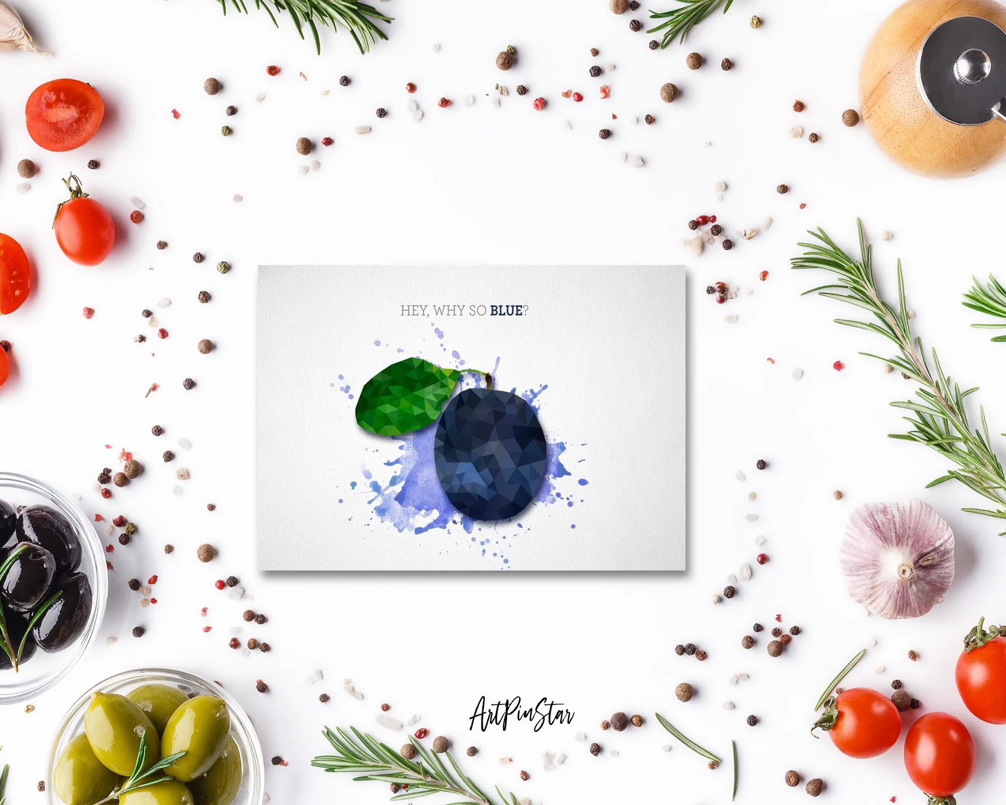 Hey, why so blue Food Customized Gift Cards