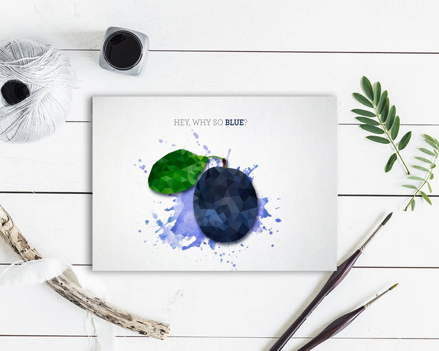 Hey, why so blue Food Customized Gift Cards