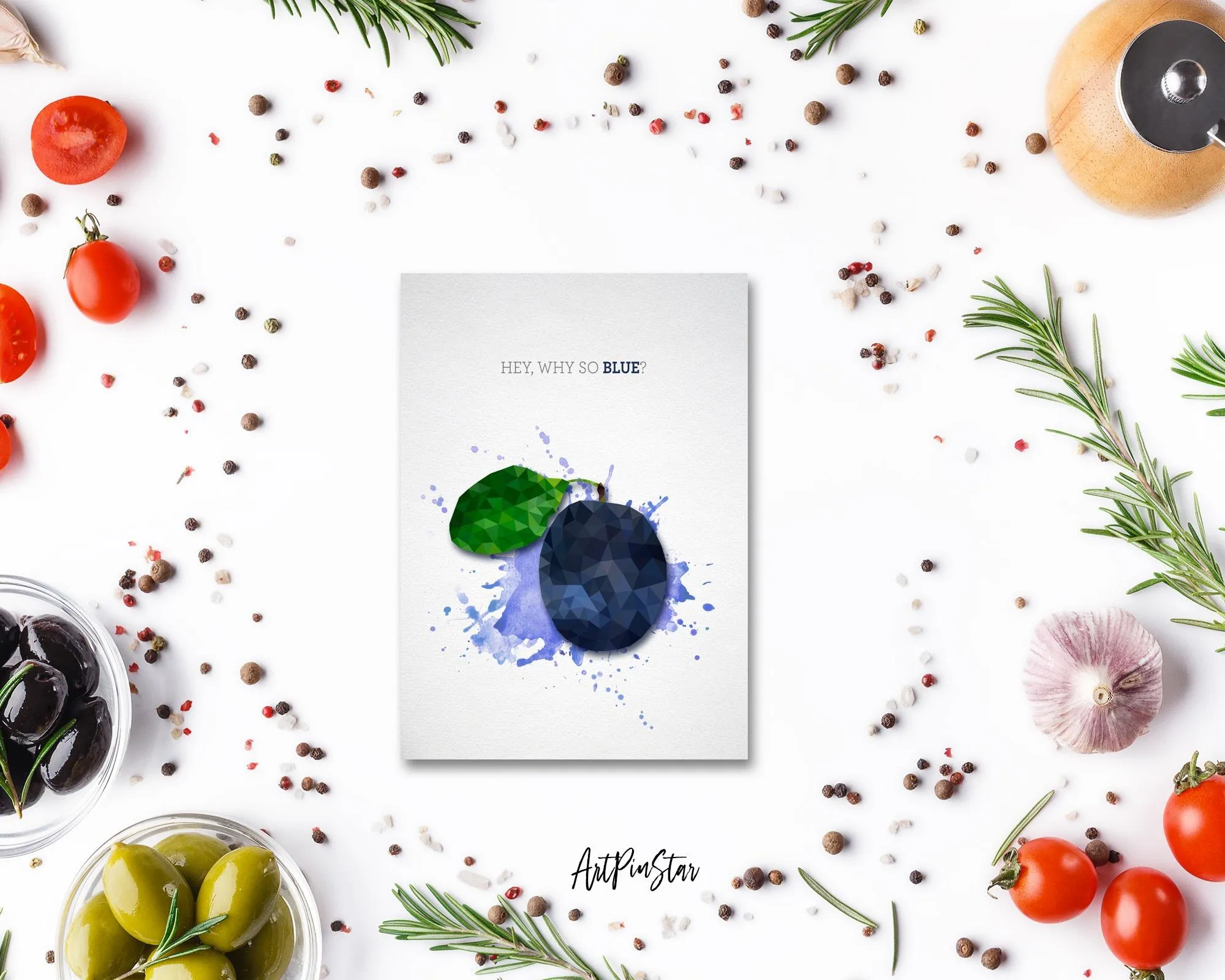 Hey, why so blue Food Customized Gift Cards