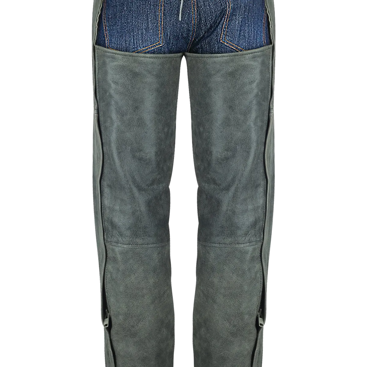HM814DG Distressed Gray Chaps