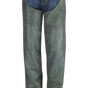 HM814DG Distressed Gray Chaps