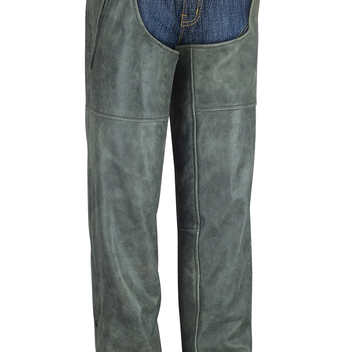 HM814DG Distressed Gray Chaps