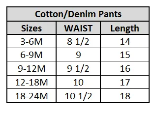 Infant Boys Denim Stretch Denim Pant Basic-Ice Blue