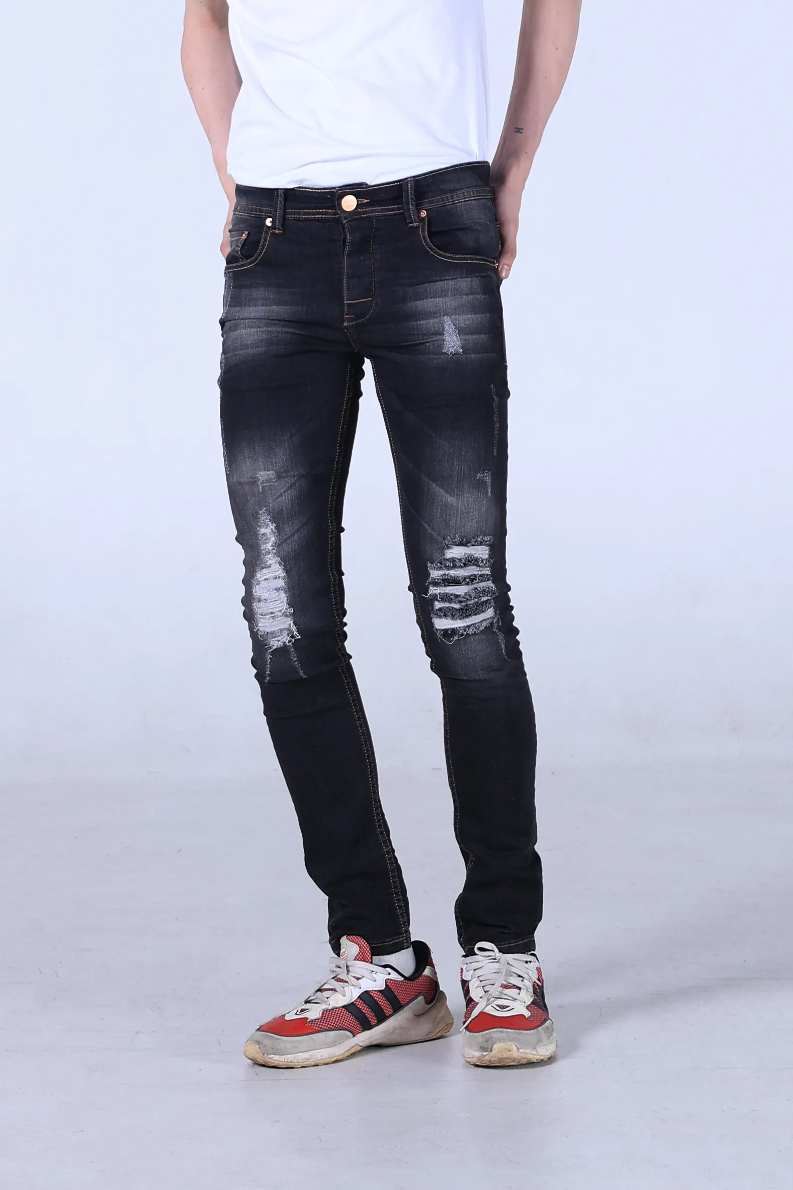 Jack Russel - Men Jeans - Handwerk J-506 Skinny Fit Vintage Black