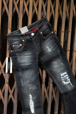 Jack Russel - Men Jeans - Handwerk J-506 Skinny Fit Vintage Black