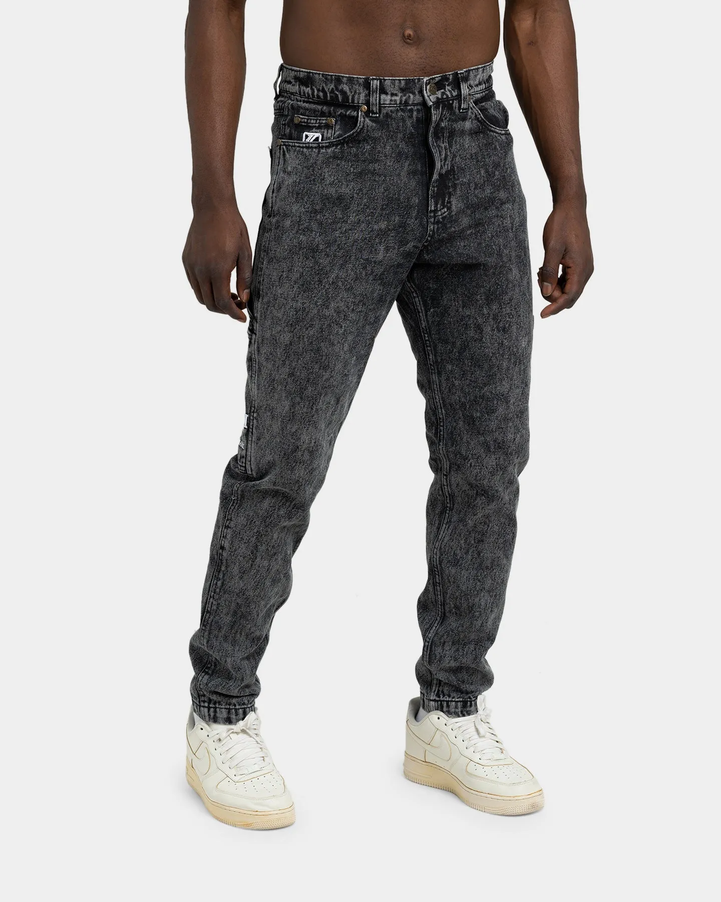 Karl Kani Men's Retro Moon Denim Pants Dark Grey
