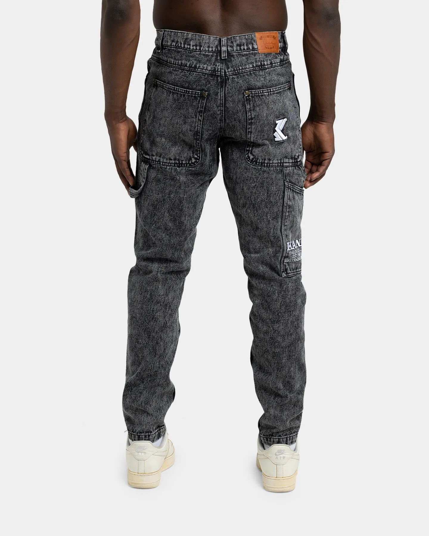 Karl Kani Men's Retro Moon Denim Pants Dark Grey
