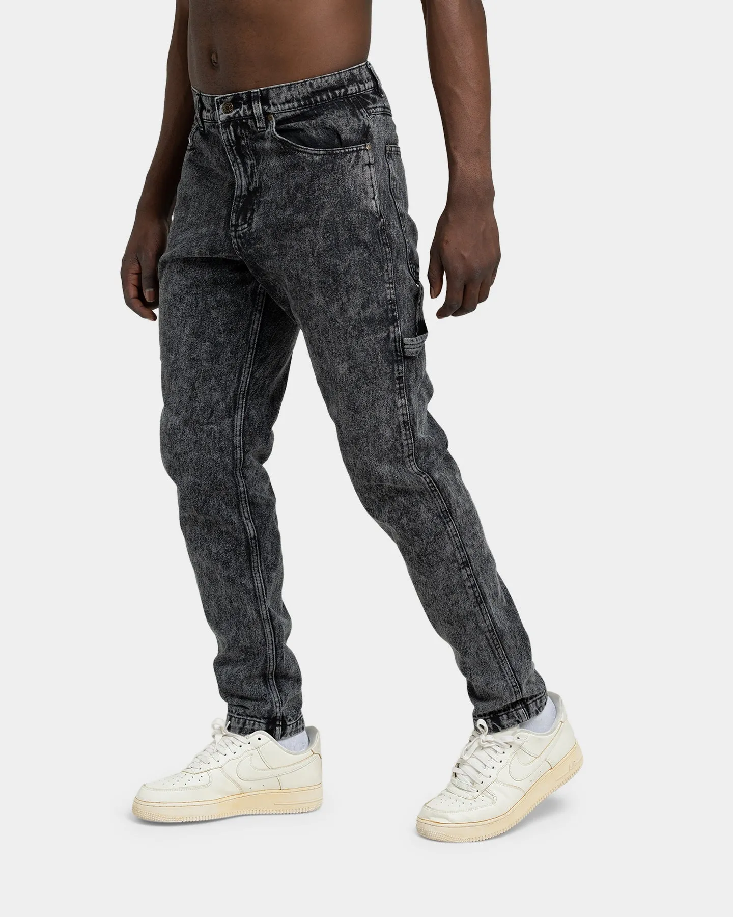 Karl Kani Men's Retro Moon Denim Pants Dark Grey