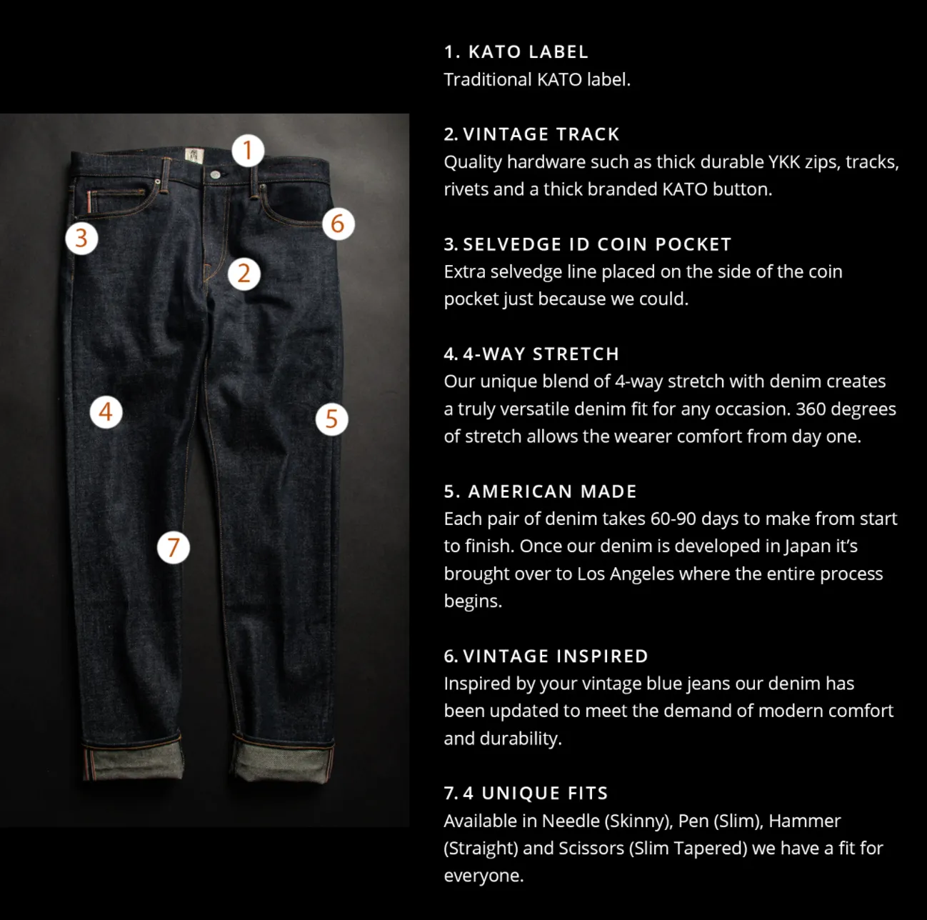 Kato by Hiroshi Kato Scissors Indigo Raw