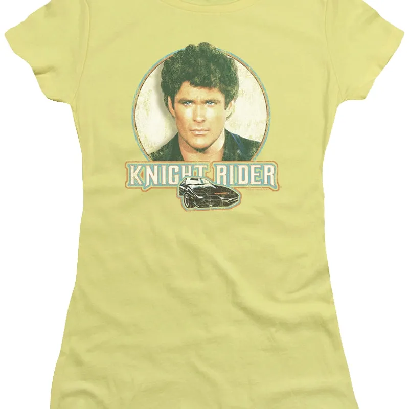 Ladies Distressed Knight Rider Shirt