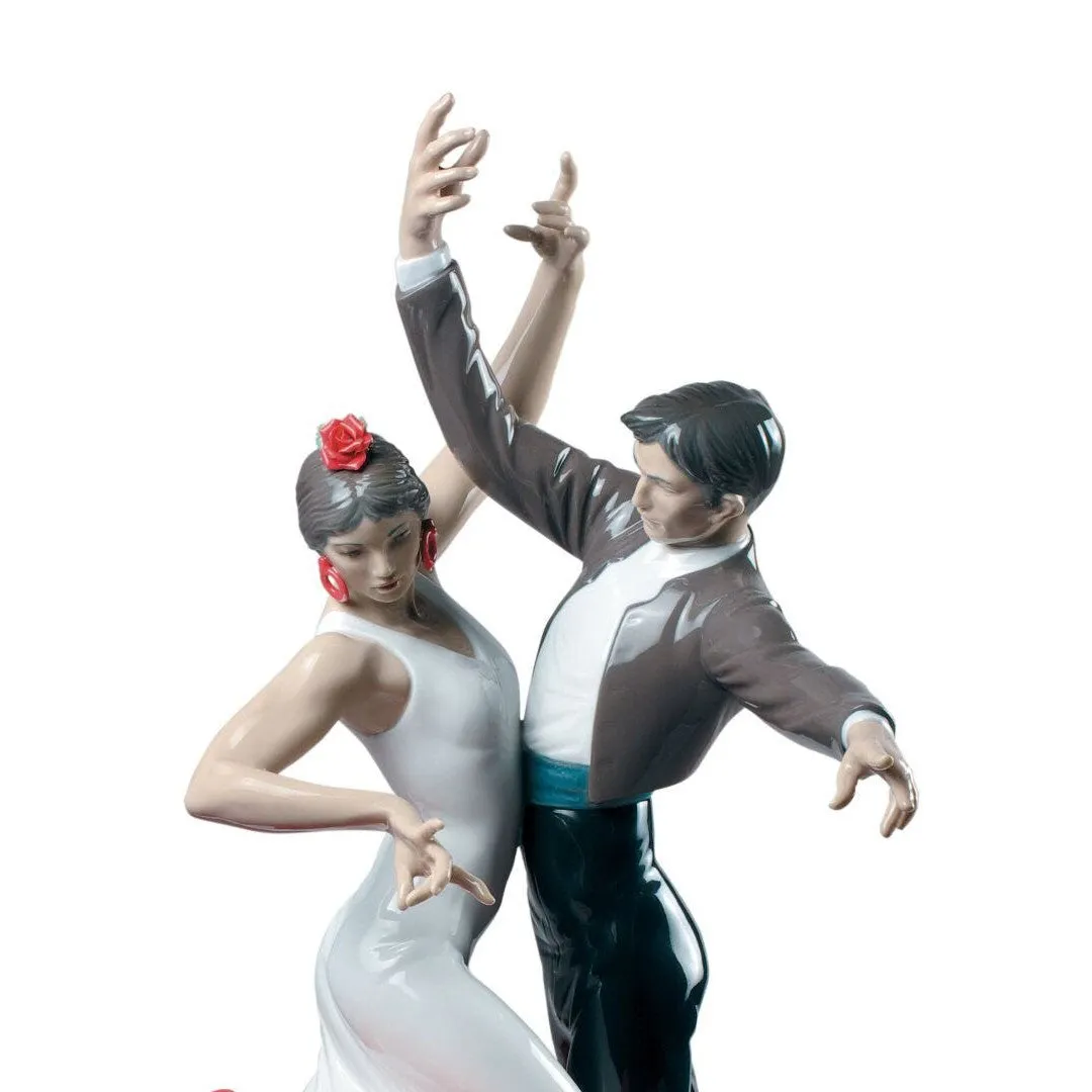 Lladro Flamenco Dancers Couple Figurine