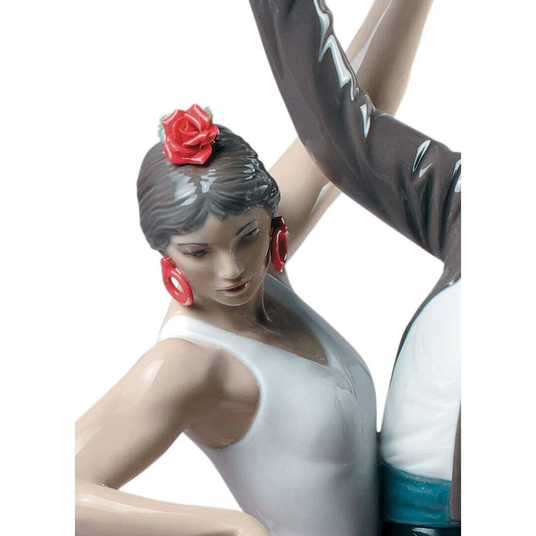 Lladro Flamenco Dancers Couple Figurine