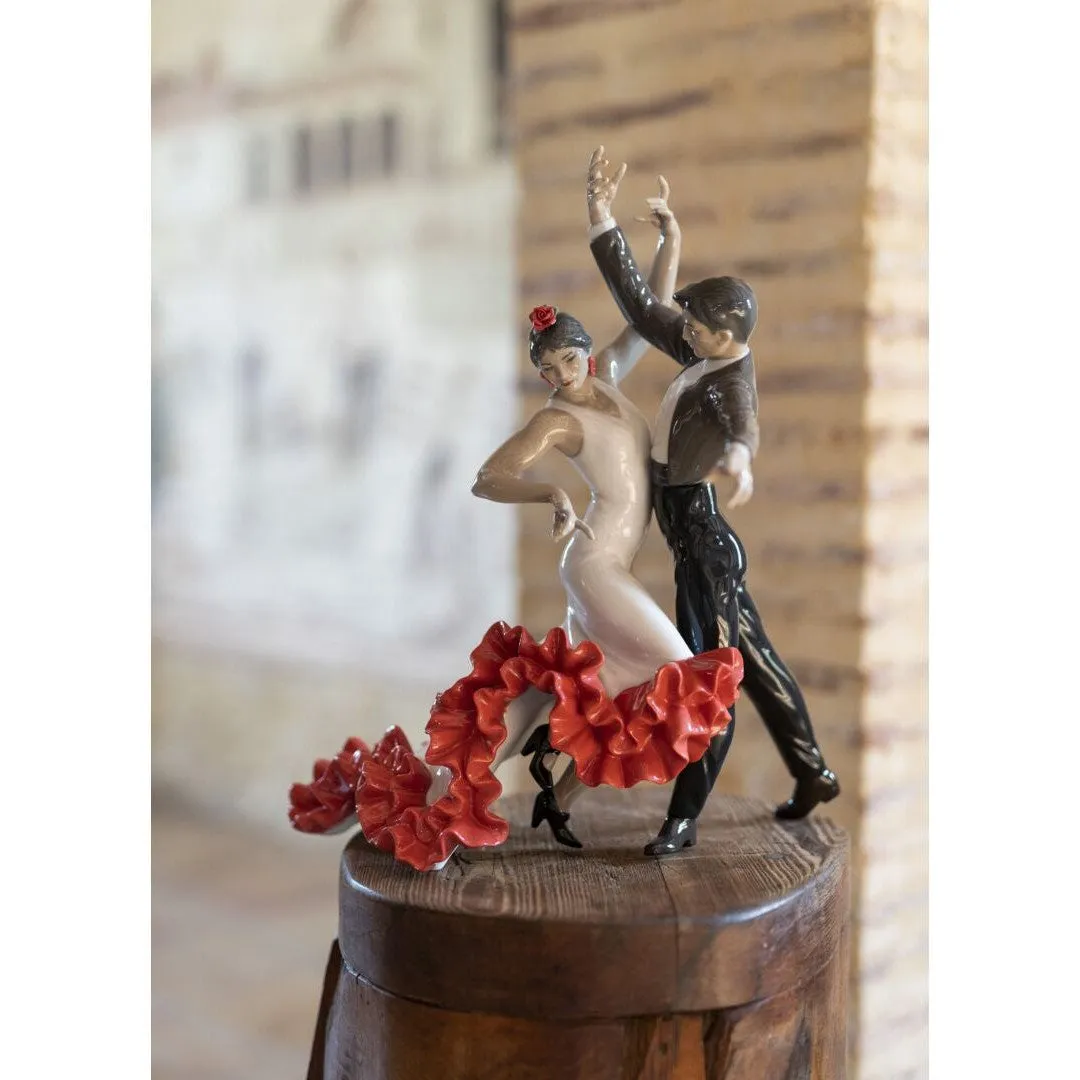 Lladro Flamenco Dancers Couple Figurine