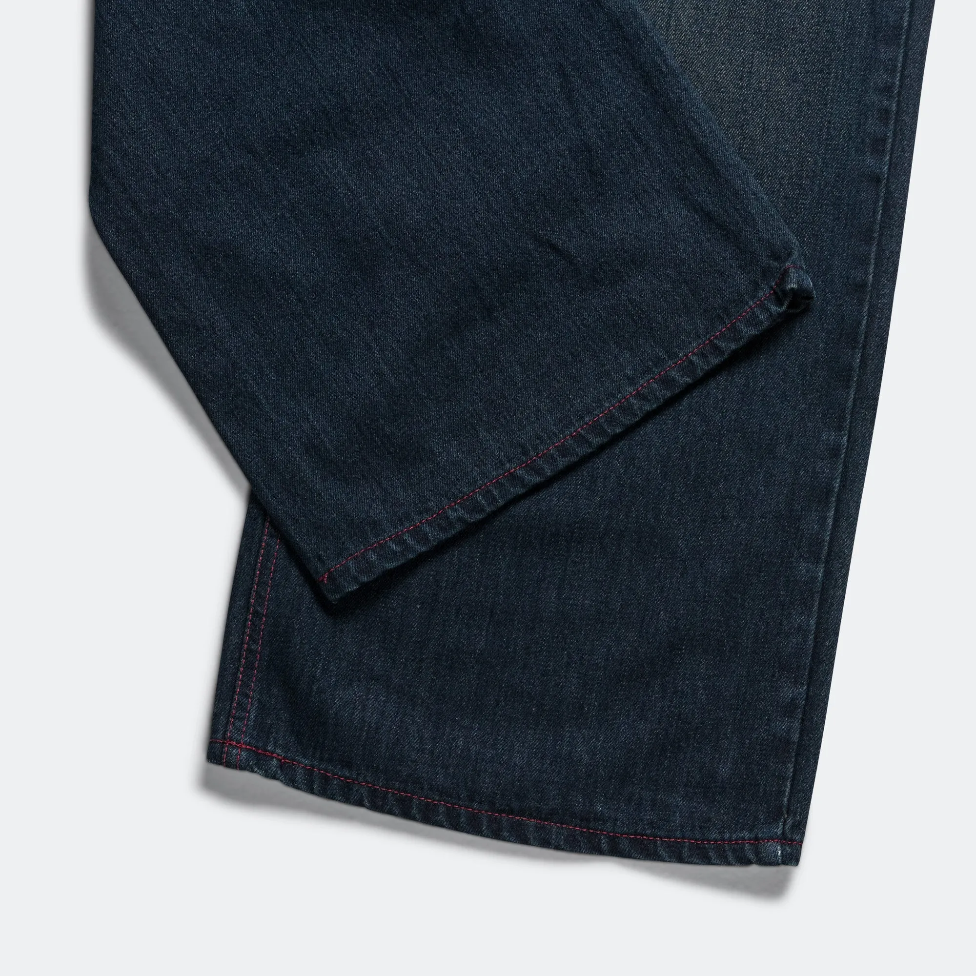 Loose Jeans - Hand Brushed Mud Indigo
