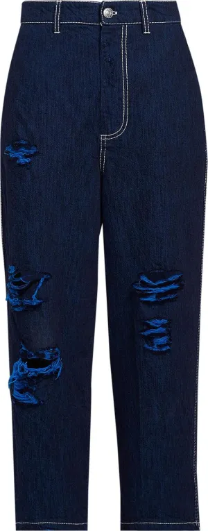 Marni Cropped Jeans 'Iris Blue', blue