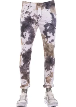 Mondo's Marbled Majesty Slim Straight Jeans