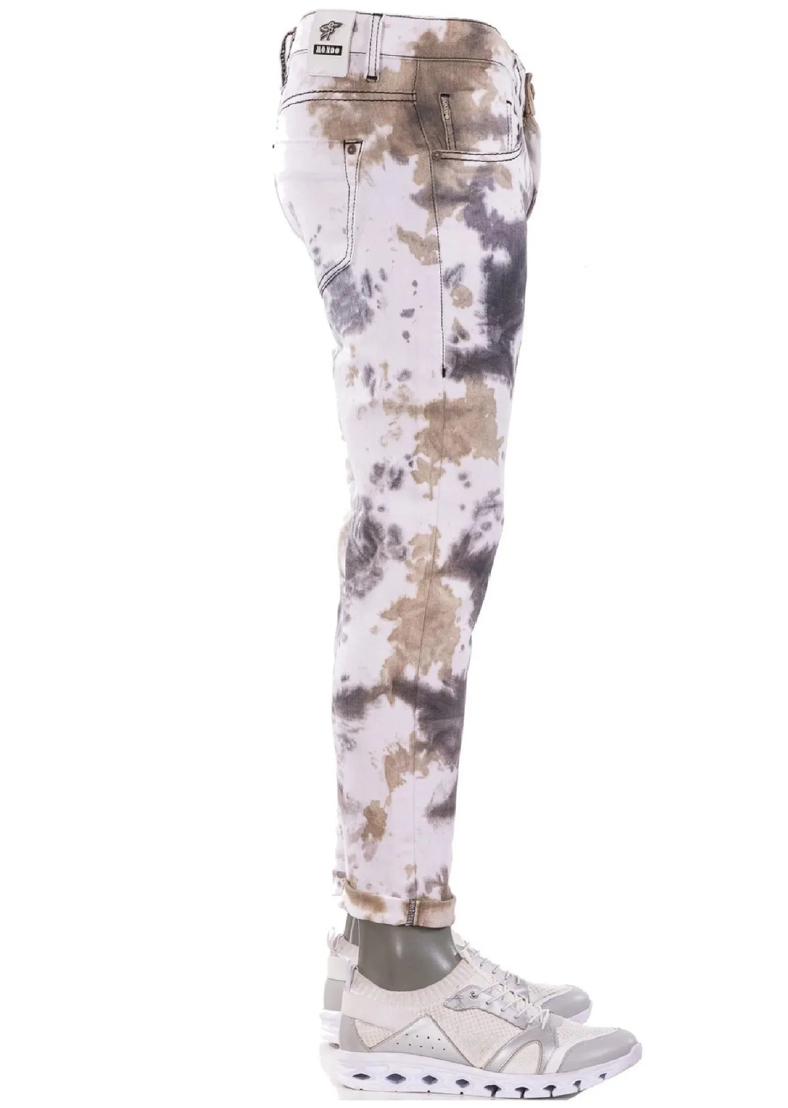 Mondo's Marbled Majesty Slim Straight Jeans
